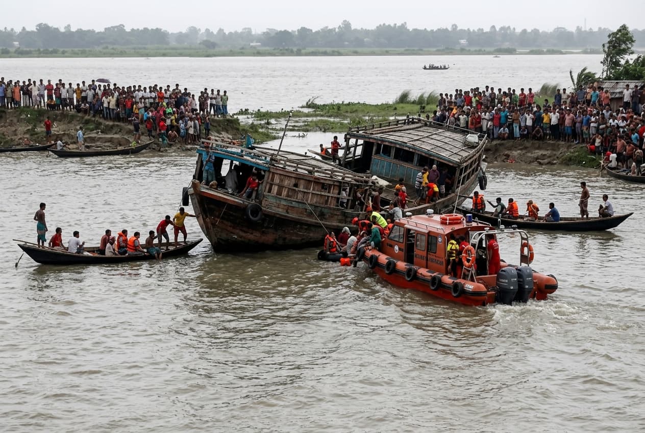 Chittagong Waterway Tragedy: Three Dead and Eight Missing Following River Barge Collision Incident Chittagong Waterway Tragedy: Three Dead and Eight Missing Following River Barge Collision Incident