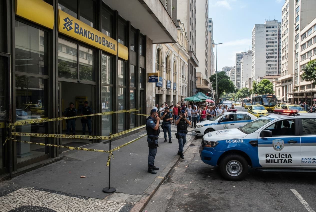 Bank Robbery Tragedy: Armed Confrontation Leaves Security Guard Dead in Rio de Janeiro Bank Robbery Tragedy: Armed Confrontation Leaves Security Guard Dead in Rio de Janeiro