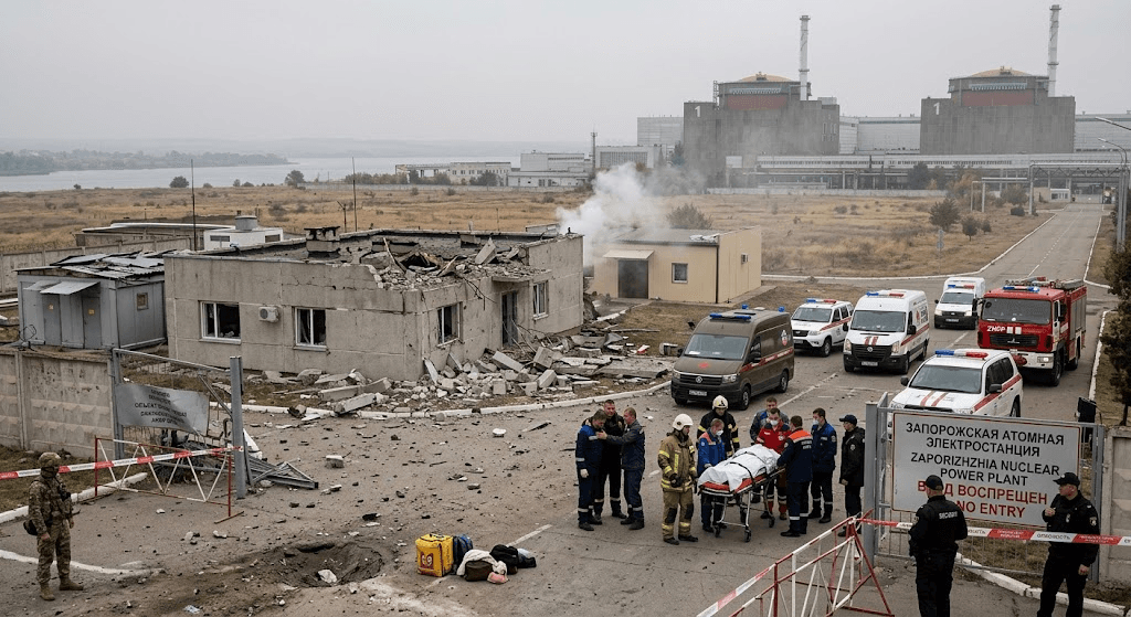 Drone Attack Strikes Zaporizhzhia Nuclear Plant Facilities, Leaving 1 Worker Dead Drone Attack Strikes Zaporizhzhia Nuclear Plant Facilities, Leaving 1 Worker Dead