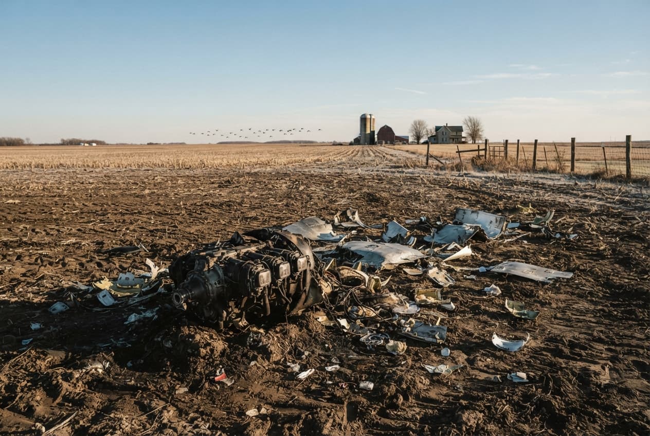 Aviation Tragedy: Small Engine Airplane Crashes into Open Field, Killing Both Occupants Instantly Aviation Tragedy: Small Engine Airplane Crashes into Open Field, Killing Both Occupants Instantly