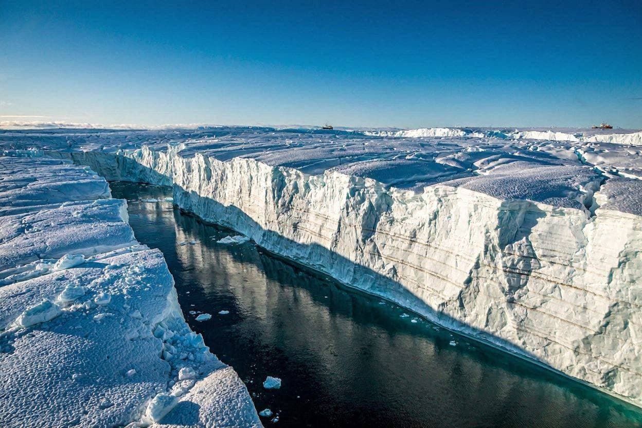 When Ancient Ice Moves, Hidden Worlds Quietly Meet The Light. When Ancient Ice Moves, Hidden Worlds Quietly Meet The Light.