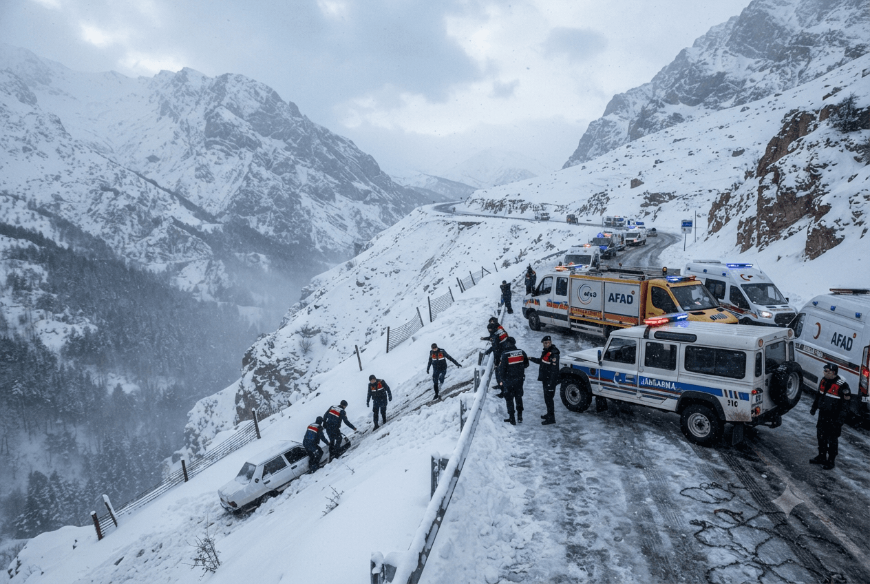 Mountain Pass Bus Disaster Leaves Seven Dead: Severe Ice Storm Paralyzes Regional Transport Route Mountain Pass Bus Disaster Leaves Seven Dead: Severe Ice Storm Paralyzes Regional Transport Route