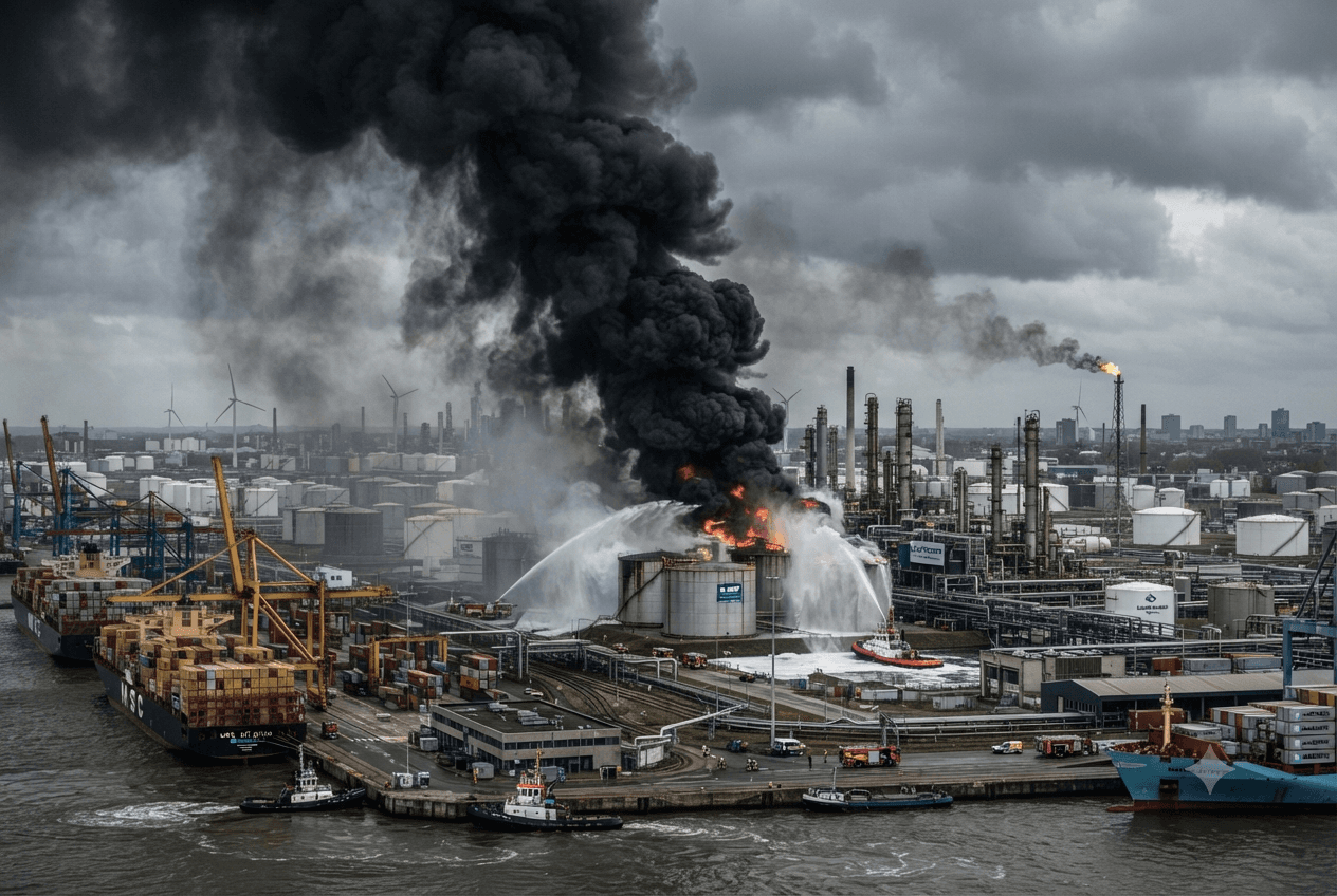 Antwerp Port Explosion: Industrial Gas Blast at Antwerp Facility Results in One Fatality Today Antwerp Port Explosion: Industrial Gas Blast at Antwerp Facility Results in One Fatality Today