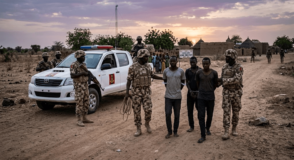 Four Suspected Boko Haram Fighters Arrested in Major Yobe Security Operation Four Suspected Boko Haram Fighters Arrested in Major Yobe Security Operation