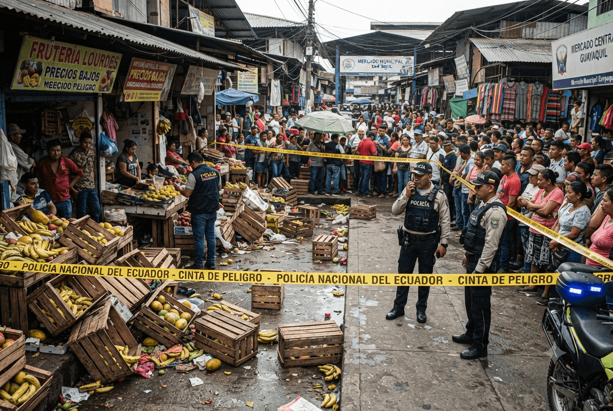 Guayaquil Market Massacre: Gang-Related Shooting Inside Commercial Hub Leaves Four Dead Guayaquil Market Massacre: Gang-Related Shooting Inside Commercial Hub Leaves Four Dead