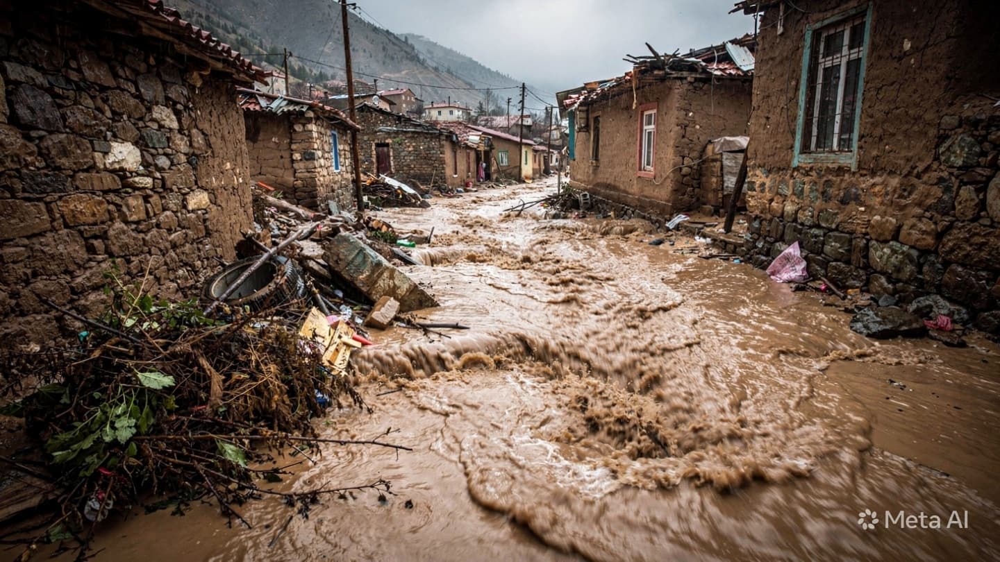 Eastern Turkey Emergency: Two People Killed As Sudden Flash Floods Sweep Through Rural Towns Eastern Turkey Emergency: Two People Killed As Sudden Flash Floods Sweep Through Rural Towns