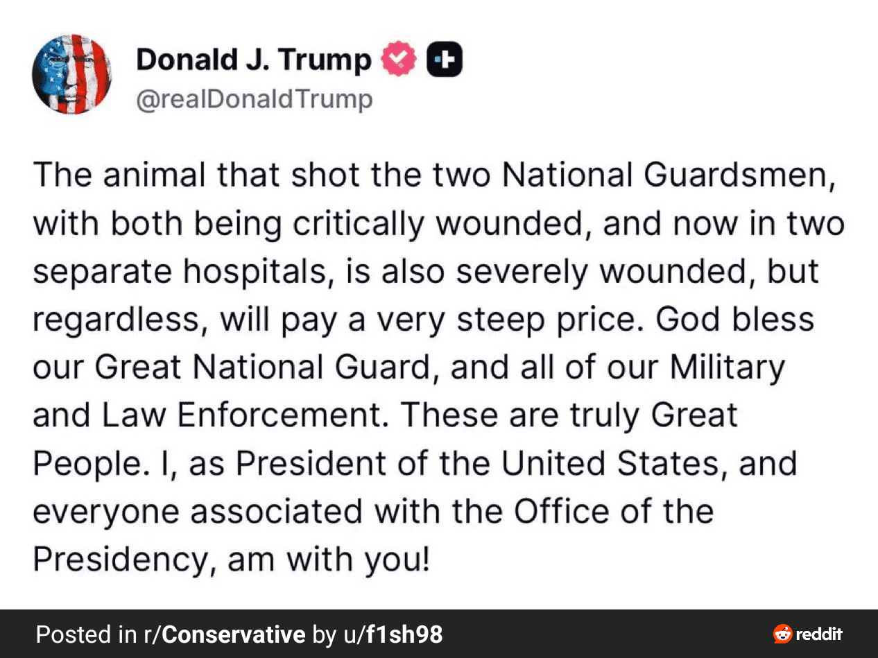 Two National Guard Members Shot in Washington, D.C.; Condition Unknown Amid Rising Tensions Two National Guard Members Shot in Washington, D.C.; Condition Unknown Amid Rising Tensions