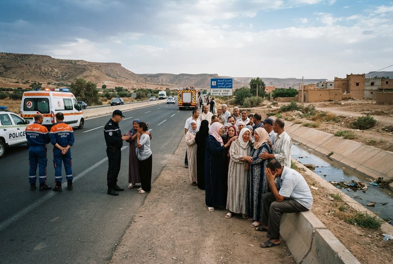 Egypt Desert Highway: Microbus Plunges Into Agricultural Canal, Resulting In Six Drowning Fatalities Egypt Desert Highway: Microbus Plunges Into Agricultural Canal, Resulting In Six Drowning Fatalities