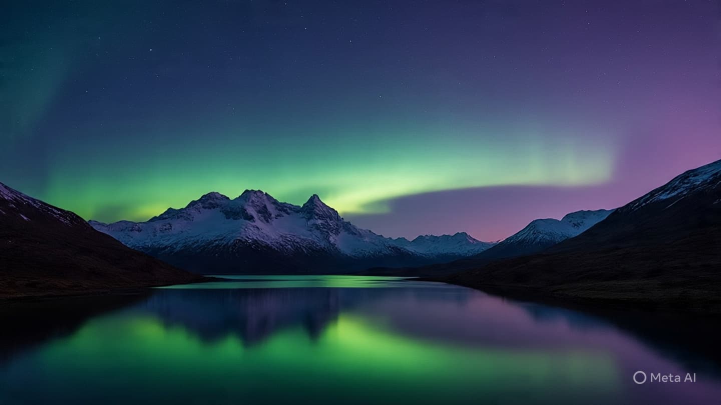 The Celestial Dance Over the Southern Alps: Reflections on the Neon Night Skies The Celestial Dance Over the Southern Alps: Reflections on the Neon Night Skies