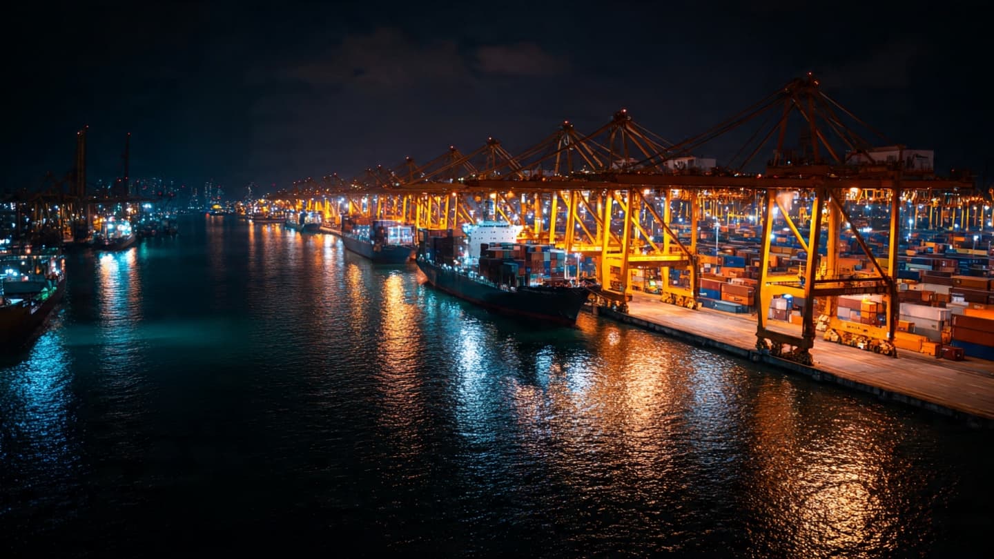 When Singapore’s Port Lights Burn Through Midnight, Trade Finds New Routes Across Changing Global Waters When Singapore’s Port Lights Burn Through Midnight, Trade Finds New Routes Across Changing Global Waters