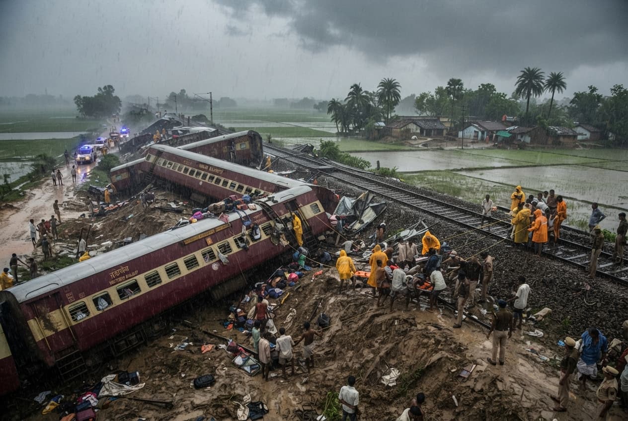 Express Train Derailment Tragedy: Uttar Pradesh Rail Accident Leaves Multiple Passengers Dead And Dozens Injured Express Train Derailment Tragedy: Uttar Pradesh Rail Accident Leaves Multiple Passengers Dead And Dozens Injured