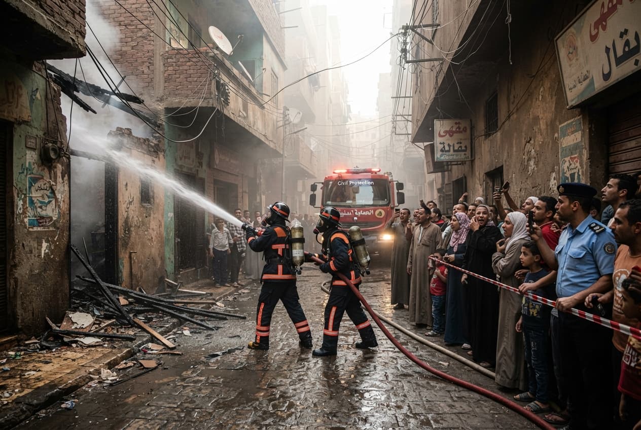 Cairo Residential Fire: Three Dead In House Blaze Caused By Illegal Electrical Connection Cairo Residential Fire: Three Dead In House Blaze Caused By Illegal Electrical Connection