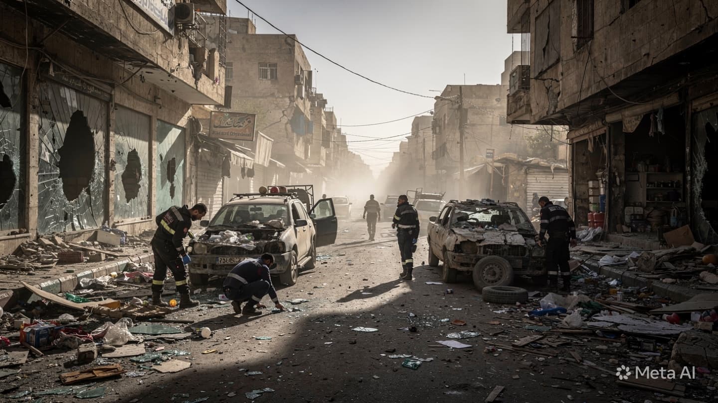 Twin Explosions Rock Damascus Today: Eighteen People Injured as Chaos Erupts in Syrian Capital Twin Explosions Rock Damascus Today: Eighteen People Injured as Chaos Erupts in Syrian Capital