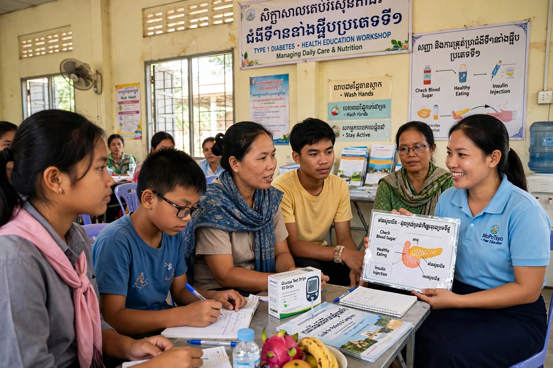 Between Childhood and Daily Treatment, Cambodia Expands Support for Young People Living With Type 1 Diabetes Between Childhood and Daily Treatment, Cambodia Expands Support for Young People Living With Type 1 Diabetes