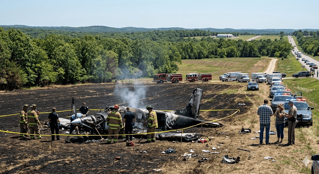 Breaking: 12 Killed After Private Plane Crashes in Rural Missouri Breaking: 12 Killed After Private Plane Crashes in Rural Missouri