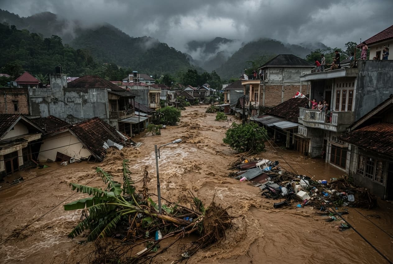 Flash Floods in West Sumatra: Four Residents Killed Following Sudden Mountain Torrents Flash Floods in West Sumatra: Four Residents Killed Following Sudden Mountain Torrents