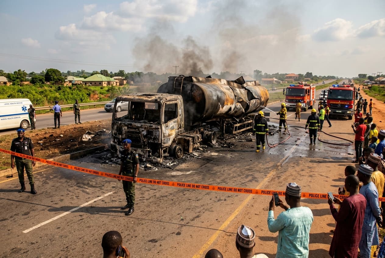 Bida Tanker Inferno Kills Dozens: Nigeria Faces Fuel Transport Safety Crisis After Deadly Highway Explosion Bida Tanker Inferno Kills Dozens: Nigeria Faces Fuel Transport Safety Crisis After Deadly Highway Explosion