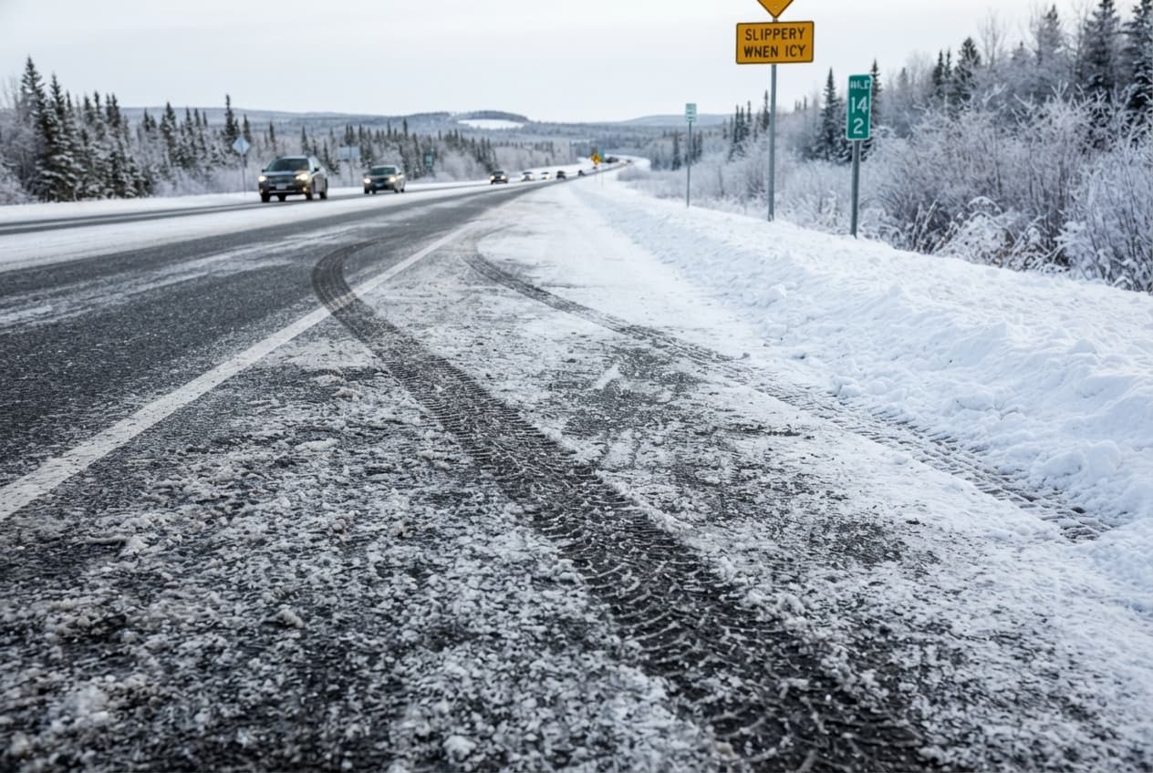 Northern Lapland Road Tragedy: Two Dead After Passenger Car Skids Off Icy Highway Northern Lapland Road Tragedy: Two Dead After Passenger Car Skids Off Icy Highway