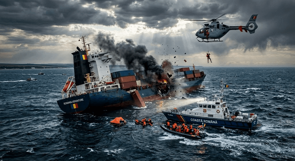 Drone Attack Sinks Comoros-Flagged Cargo Ship Khoryv in the Black Sea Drone Attack Sinks Comoros-Flagged Cargo Ship Khoryv in the Black Sea