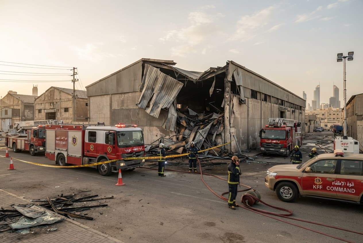 Kuwait Structural Disaster: Severe Thunderstorm And High Winds Cause Roof Collapse, Leaving One Dead Kuwait Structural Disaster: Severe Thunderstorm And High Winds Cause Roof Collapse, Leaving One Dead