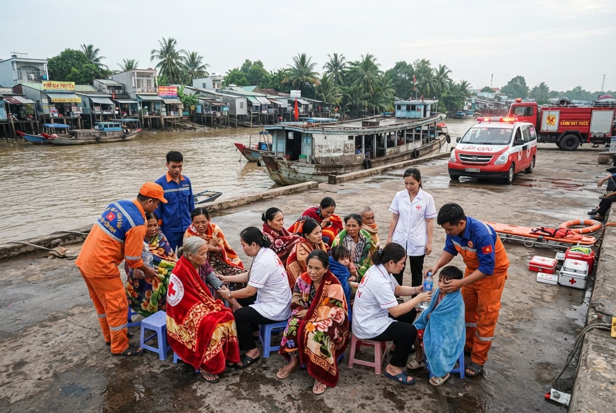 Passenger Ferry Mishap: Can Tho River Crossing Accident Leaves Two Dead From Drowning Passenger Ferry Mishap: Can Tho River Crossing Accident Leaves Two Dead From Drowning