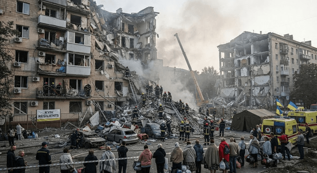 Kyiv Under Siege: 13 Dead, Over 90 Injured in Massive Russian Missile and Drone Barrage Kyiv Under Siege: 13 Dead, Over 90 Injured in Massive Russian Missile and Drone Barrage