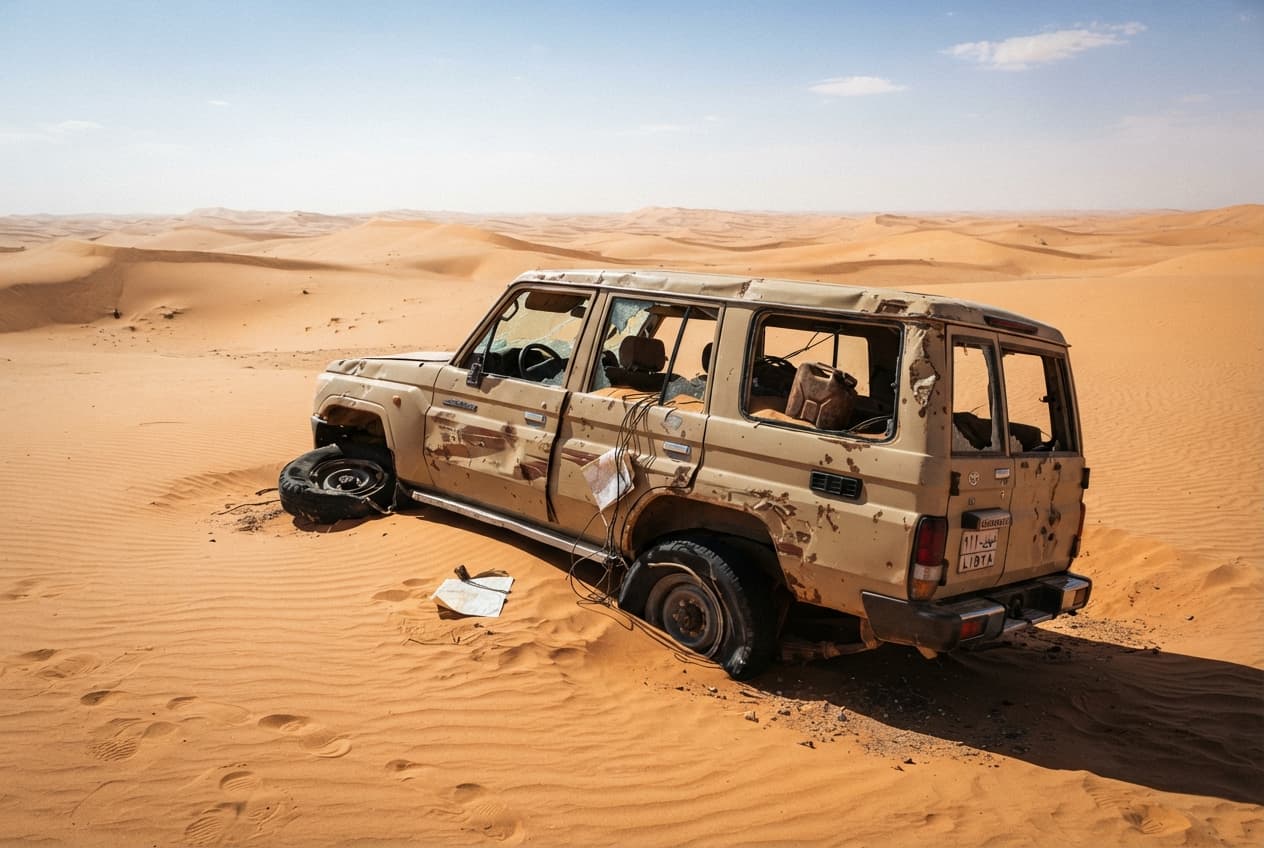 Six Migrant Lives Claimed: Smuggling Vehicle Rollover Disrupted in Southern Libyan Desert Six Migrant Lives Claimed: Smuggling Vehicle Rollover Disrupted in Southern Libyan Desert