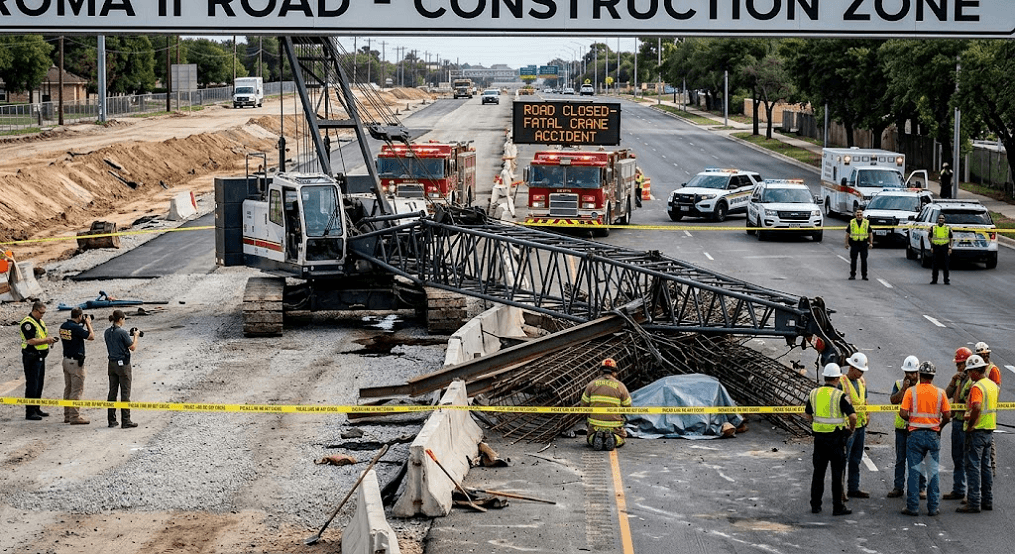 Tragedy on Roma II Road: Construction Worker Killed in Horrific Crane Collapse Tragedy on Roma II Road: Construction Worker Killed in Horrific Crane Collapse