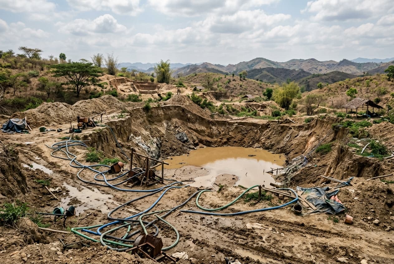 Magway Illegal Gold Mining Collapse Kills Two Workers: Shaft Caved in Today Magway Illegal Gold Mining Collapse Kills Two Workers: Shaft Caved in Today