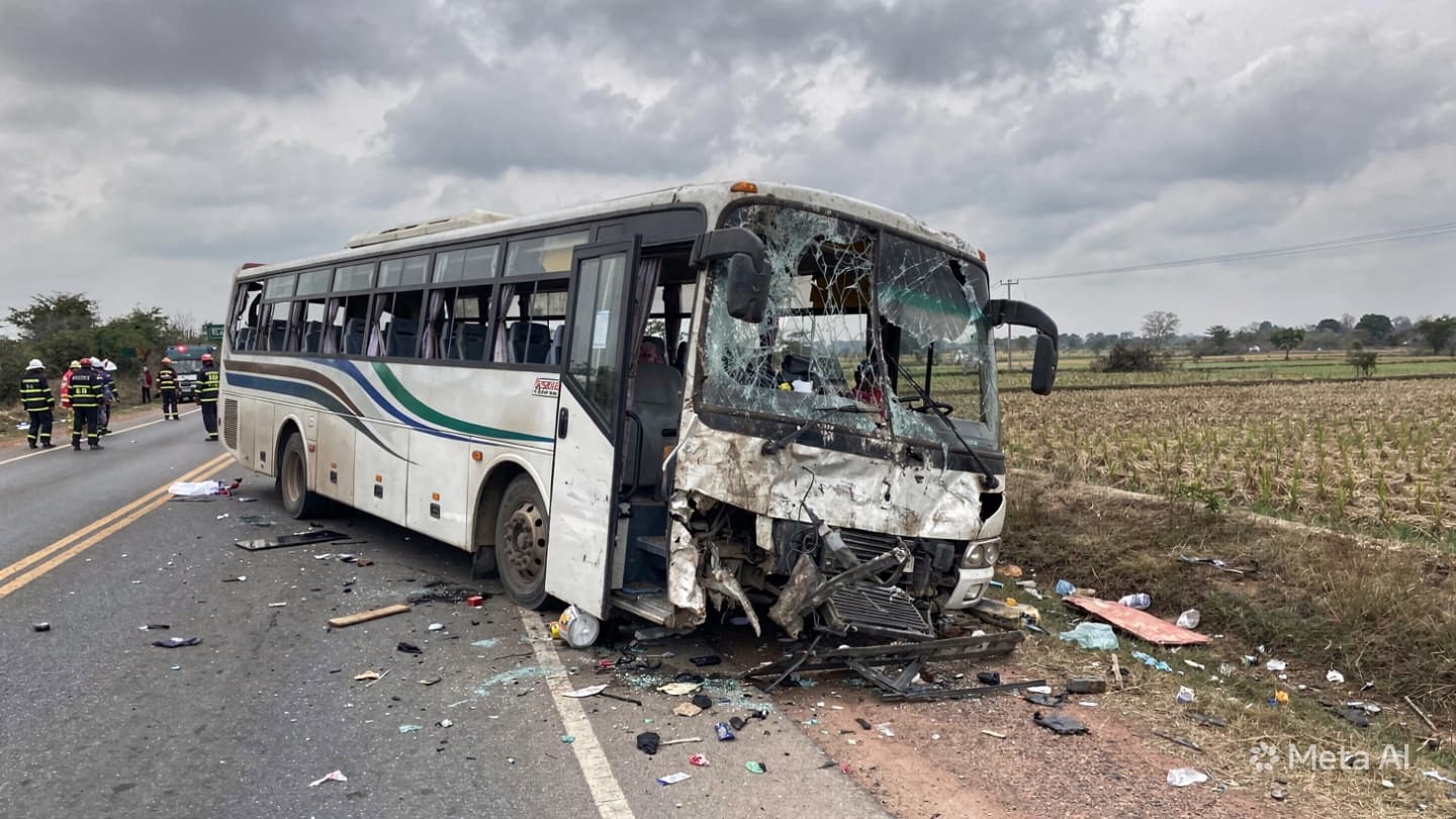 Mandalay Road Disaster: Four Confirmed Dead After Passenger Bus Overturns in High-Speed Collision Mandalay Road Disaster: Four Confirmed Dead After Passenger Bus Overturns in High-Speed Collision