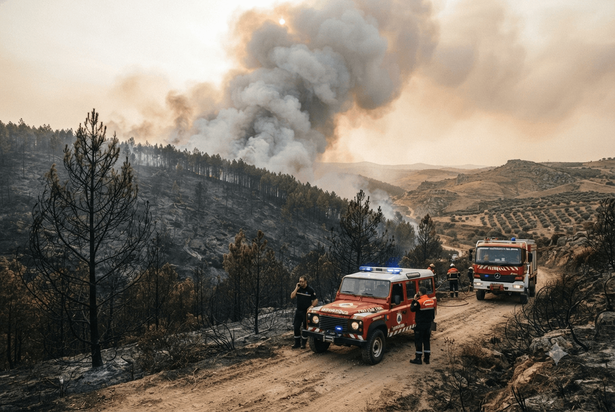 Castelo Branco Wildfire Disaster: Rural Blaze Overwhelms and Kills Firefighter in Central Portugal Today Castelo Branco Wildfire Disaster: Rural Blaze Overwhelms and Kills Firefighter in Central Portugal Today