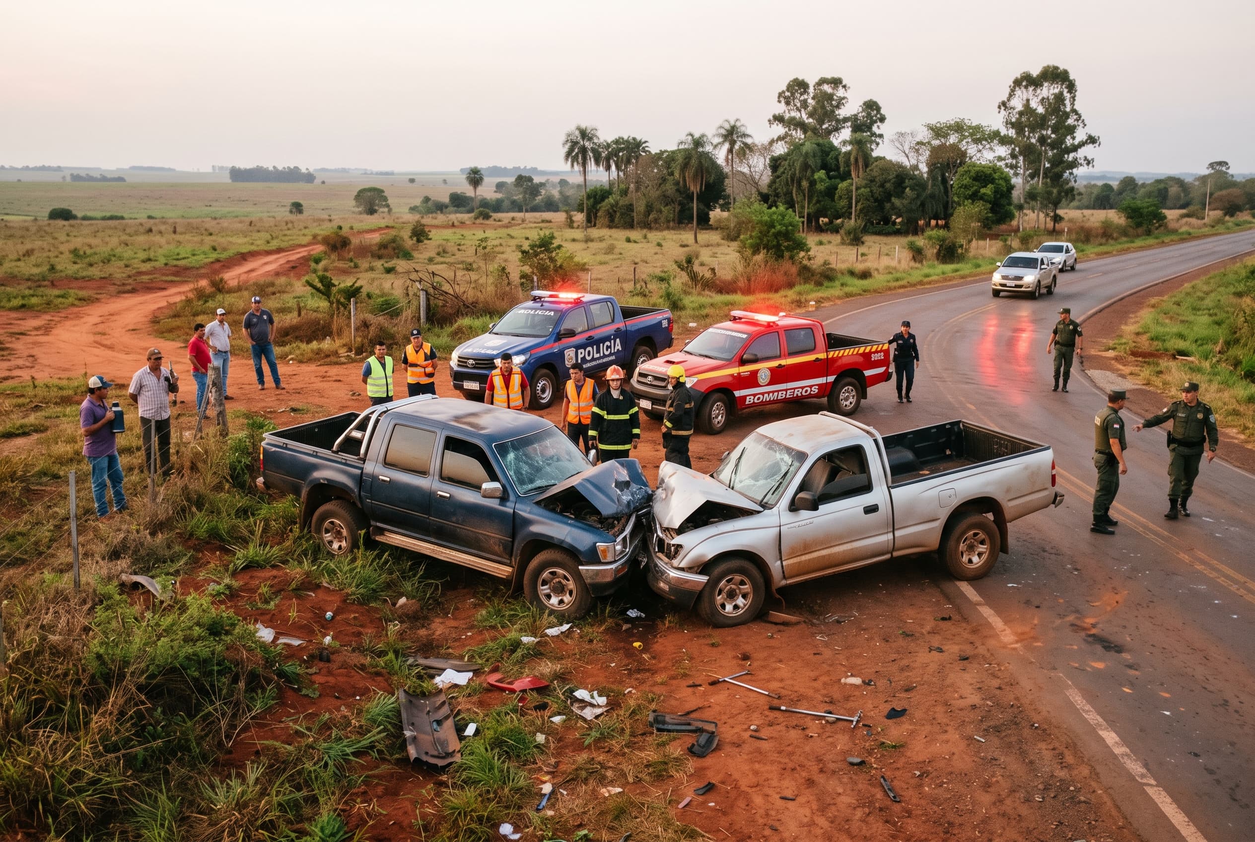 Fatal Rural Highway Collision: Three Dead Following Violent Head-On Collision Between Two Pickup Trucks Fatal Rural Highway Collision: Three Dead Following Violent Head-On Collision Between Two Pickup Trucks
