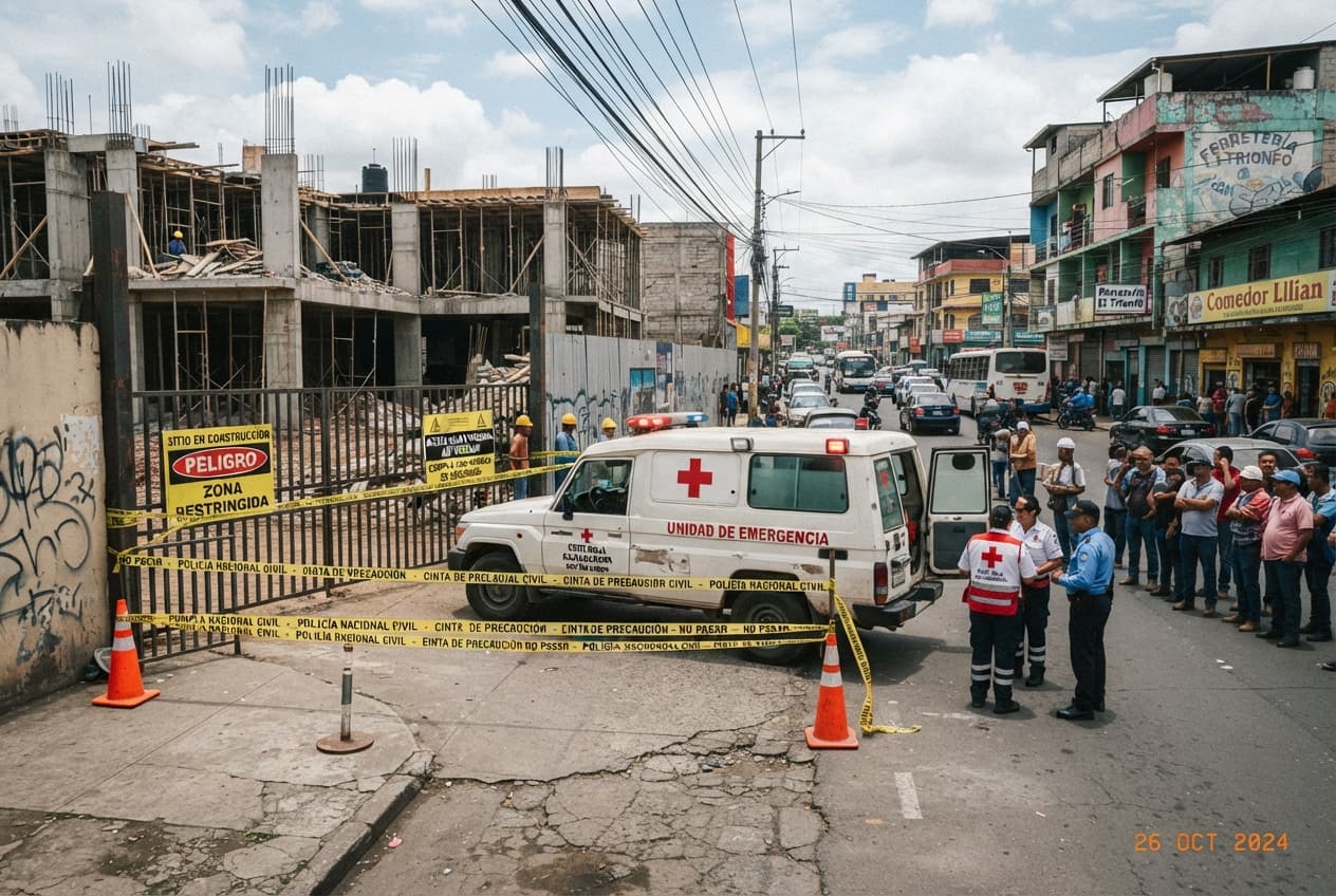 Workplace Safety Crisis: Four Workers Injured Following Sudden Construction Wall Collapse in Commercial Zone Workplace Safety Crisis: Four Workers Injured Following Sudden Construction Wall Collapse in Commercial Zone