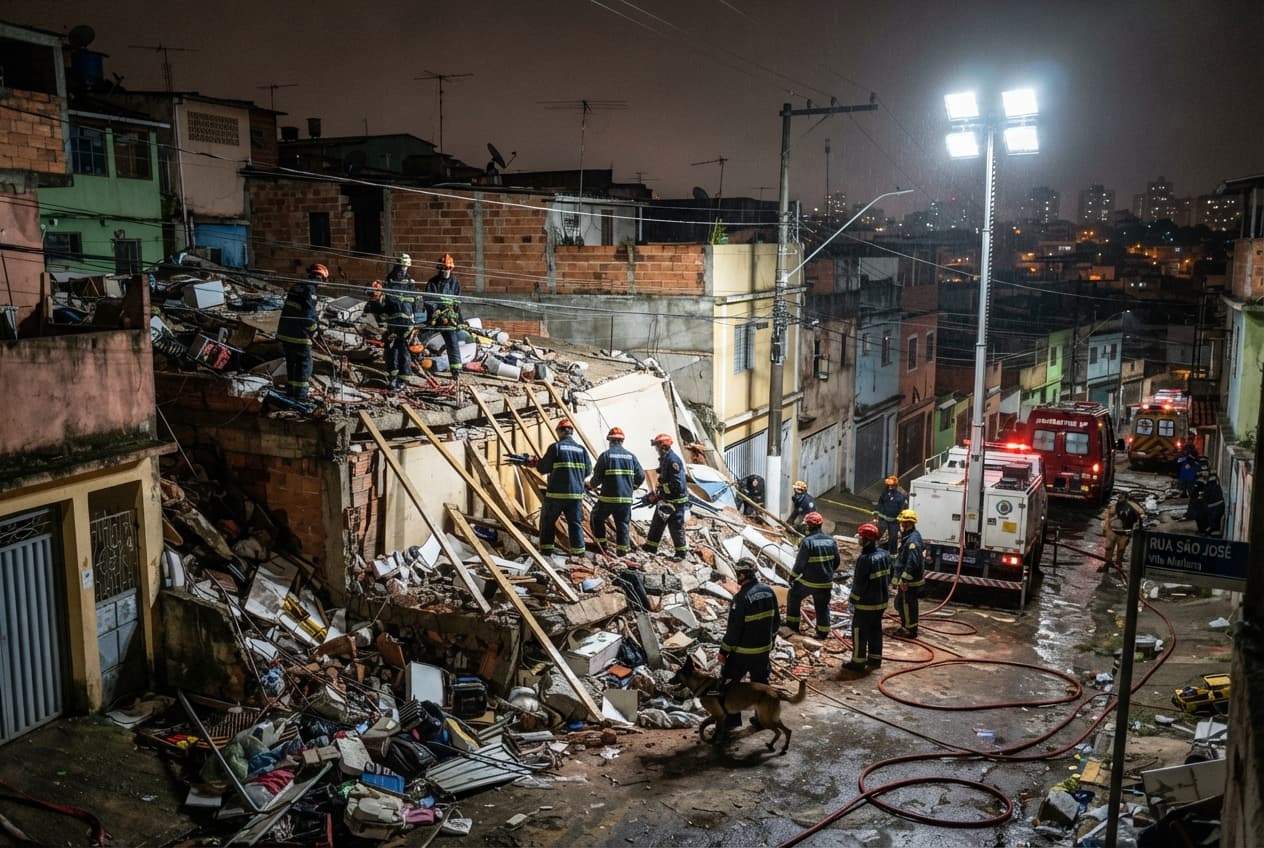 São Paulo Suburbs House Collapse: Torrential Rains Leave Two Children Dead In Brazil São Paulo Suburbs House Collapse: Torrential Rains Leave Two Children Dead In Brazil