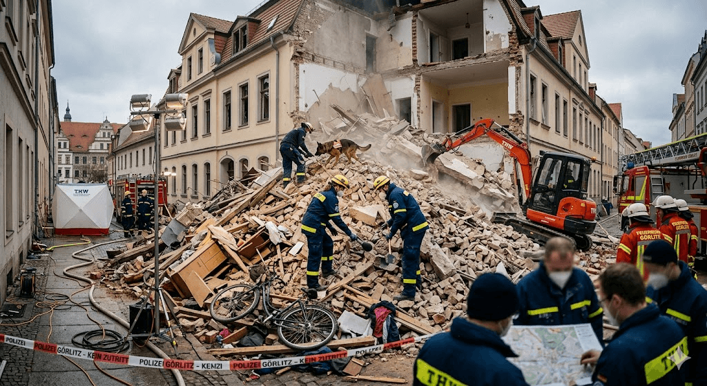 Tragedy in Germany: 3 Missing as Suspected Gas Explosion Collapses Building Tragedy in Germany: 3 Missing as Suspected Gas Explosion Collapses Building