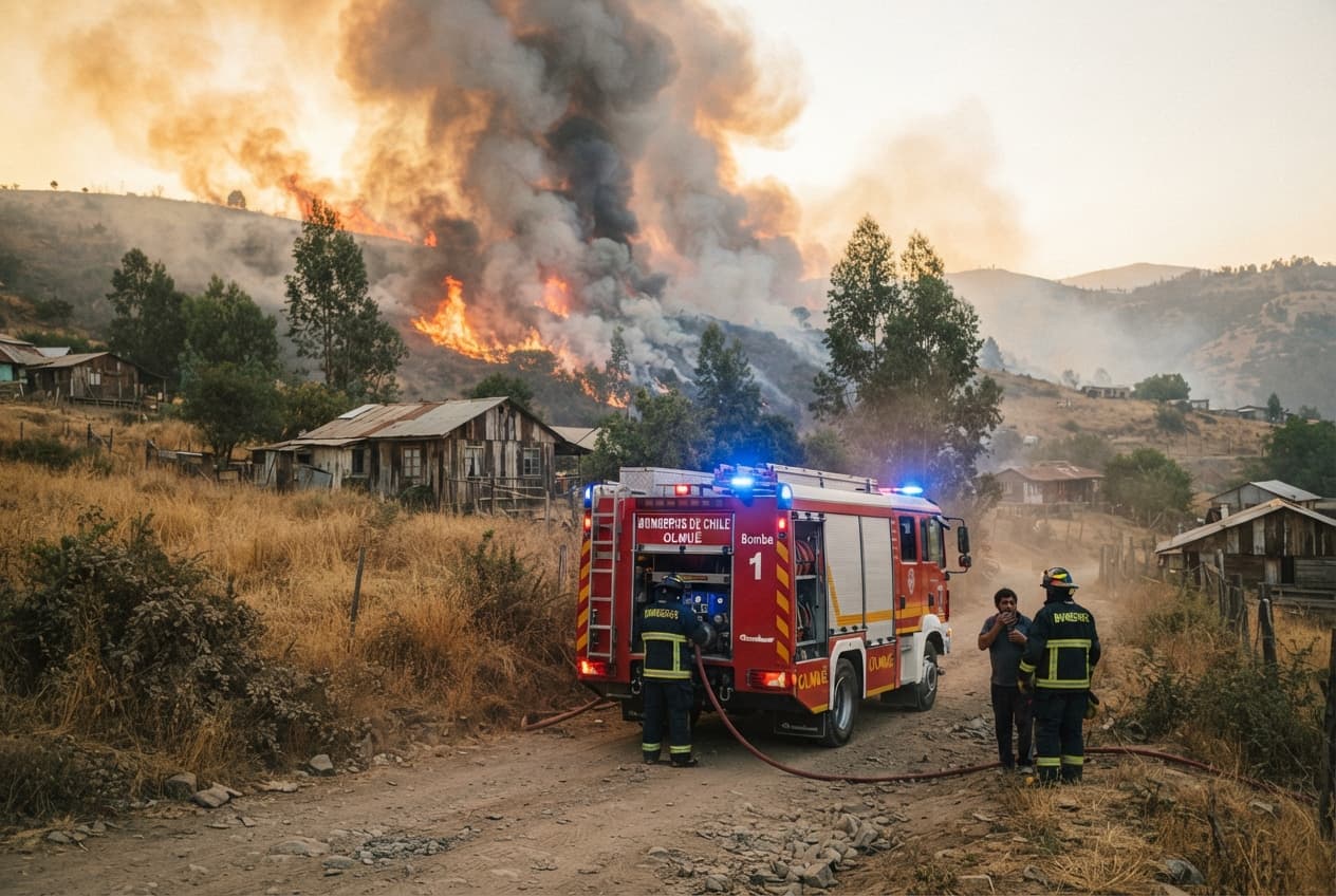 Forest Fire Disaster: Wildfire Outbreak in Central Chile Destroys Homes, Killing Three Forest Fire Disaster: Wildfire Outbreak in Central Chile Destroys Homes, Killing Three