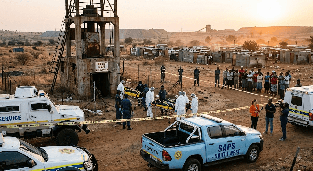 Tragedy Underground: 14 Suspected Illegal Miners Found Dead in North West Tragedy Underground: 14 Suspected Illegal Miners Found Dead in North West