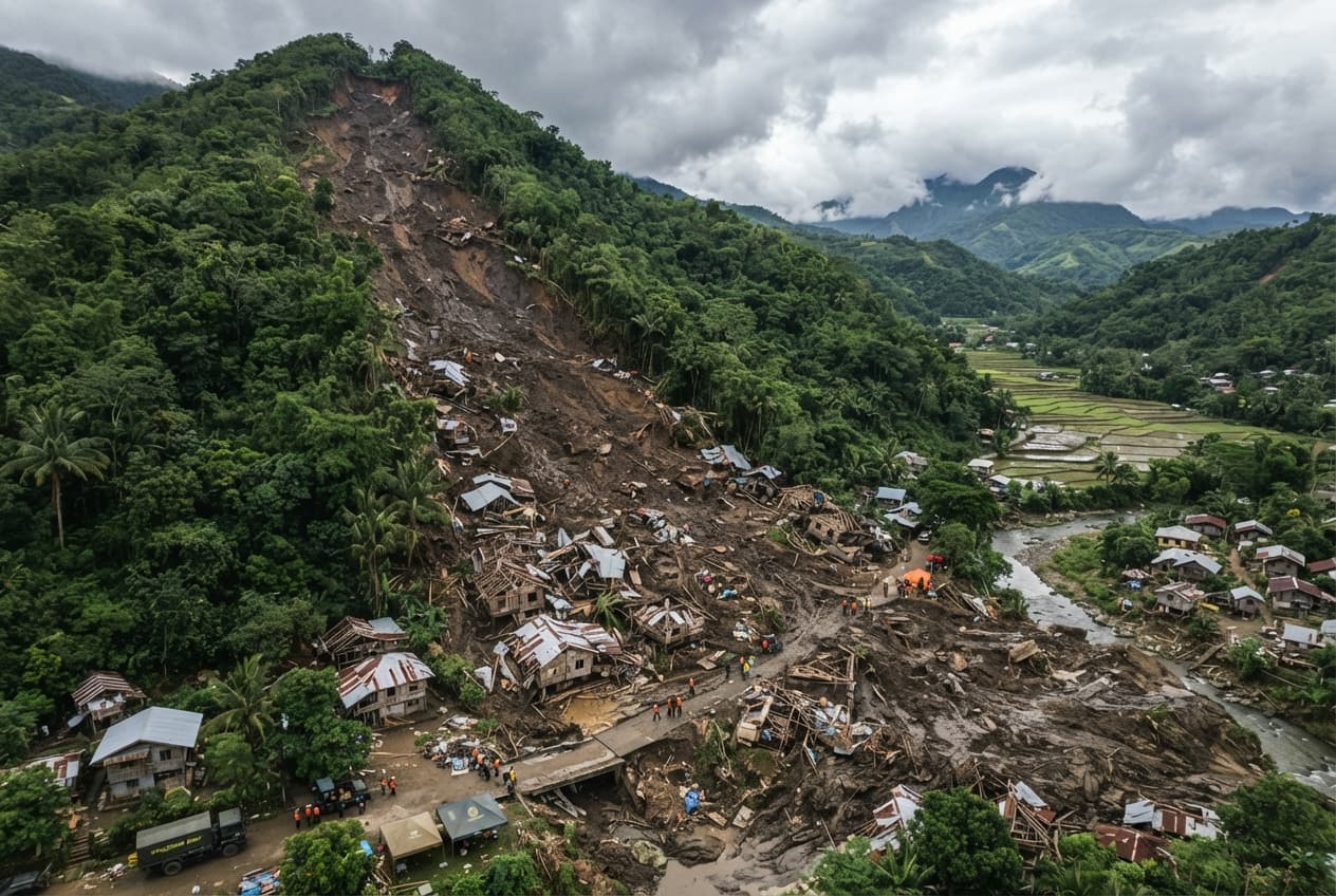 Luzon Slopes Collapse: Massive Mudslide Destroys Mountain Village Leaving Families Stranded Without Shelter Luzon Slopes Collapse: Massive Mudslide Destroys Mountain Village Leaving Families Stranded Without Shelter