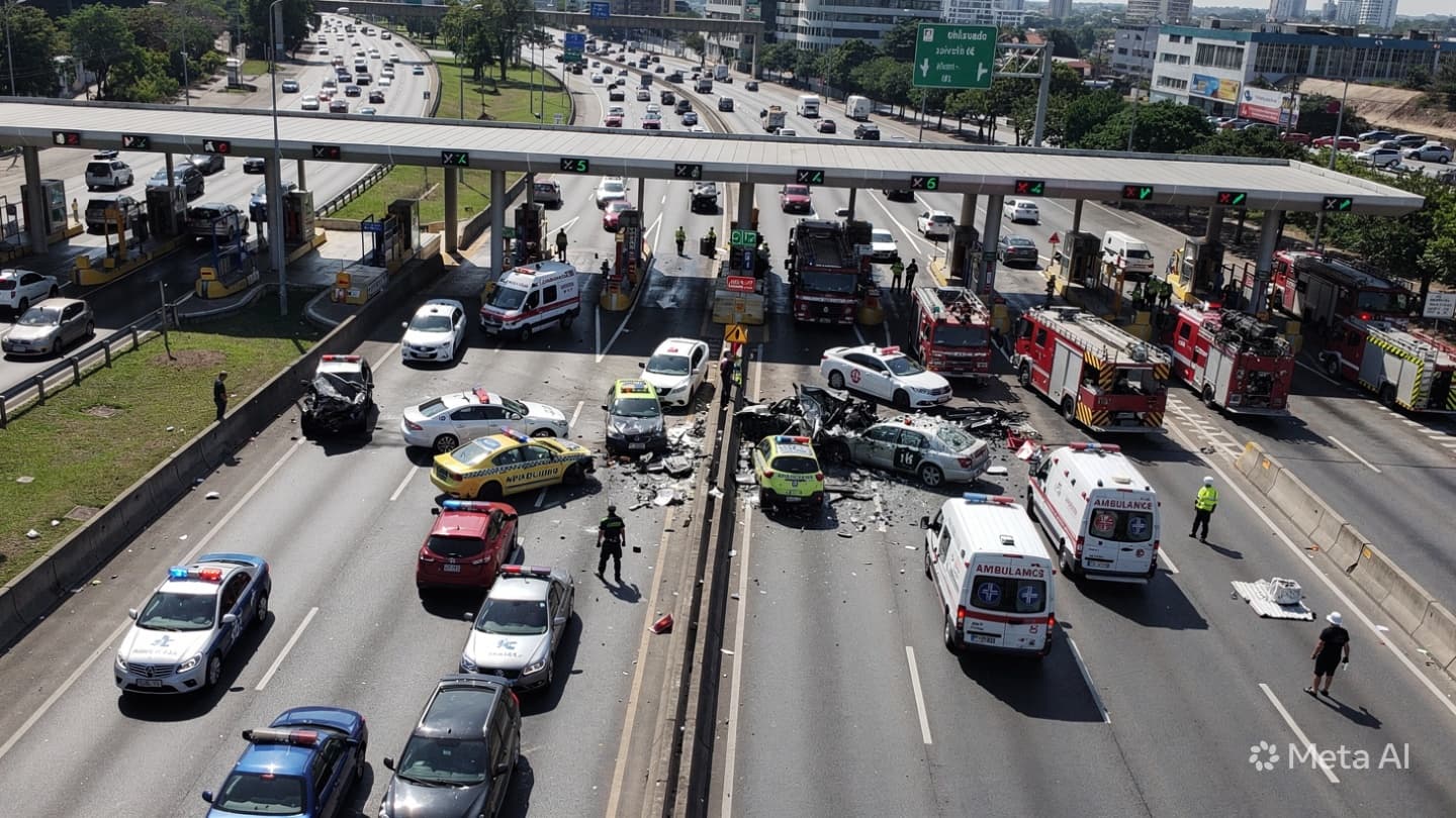 Multi-Vehicle Pileup on Jakarta Outer Ring Road: One Dead After Truck Brake Failure Collision Multi-Vehicle Pileup on Jakarta Outer Ring Road: One Dead After Truck Brake Failure Collision