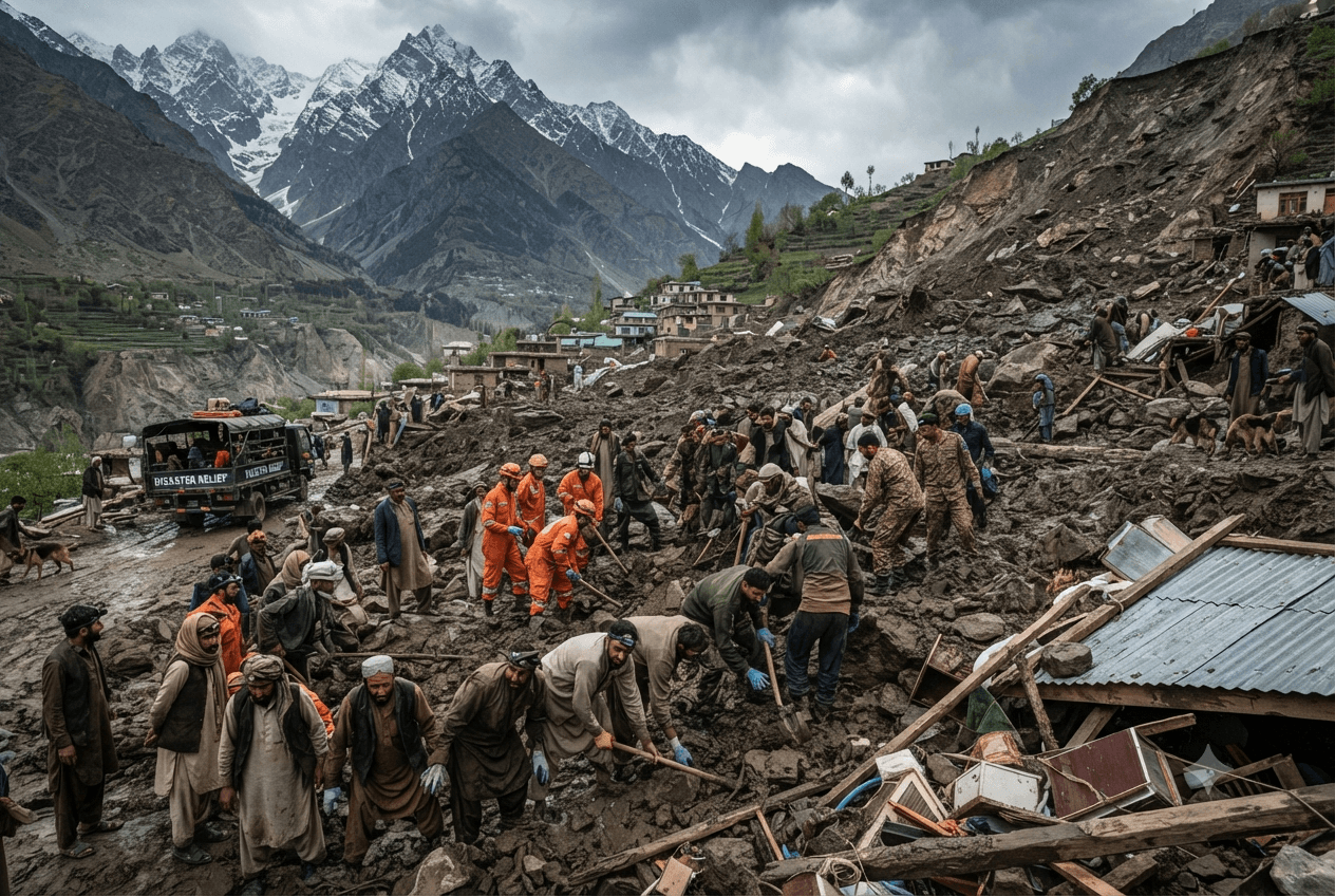 Monsoon Rains Disaster: Northern Pakistan Mudslides Leave Twelve Dead Amid Rising Floods Monsoon Rains Disaster: Northern Pakistan Mudslides Leave Twelve Dead Amid Rising Floods