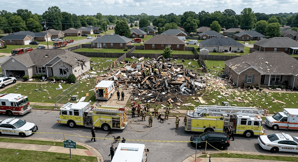 Fatal Explosion: 2 Dead After House Completely Levelled in Hazel Green, Alabama Fatal Explosion: 2 Dead After House Completely Levelled in Hazel Green, Alabama