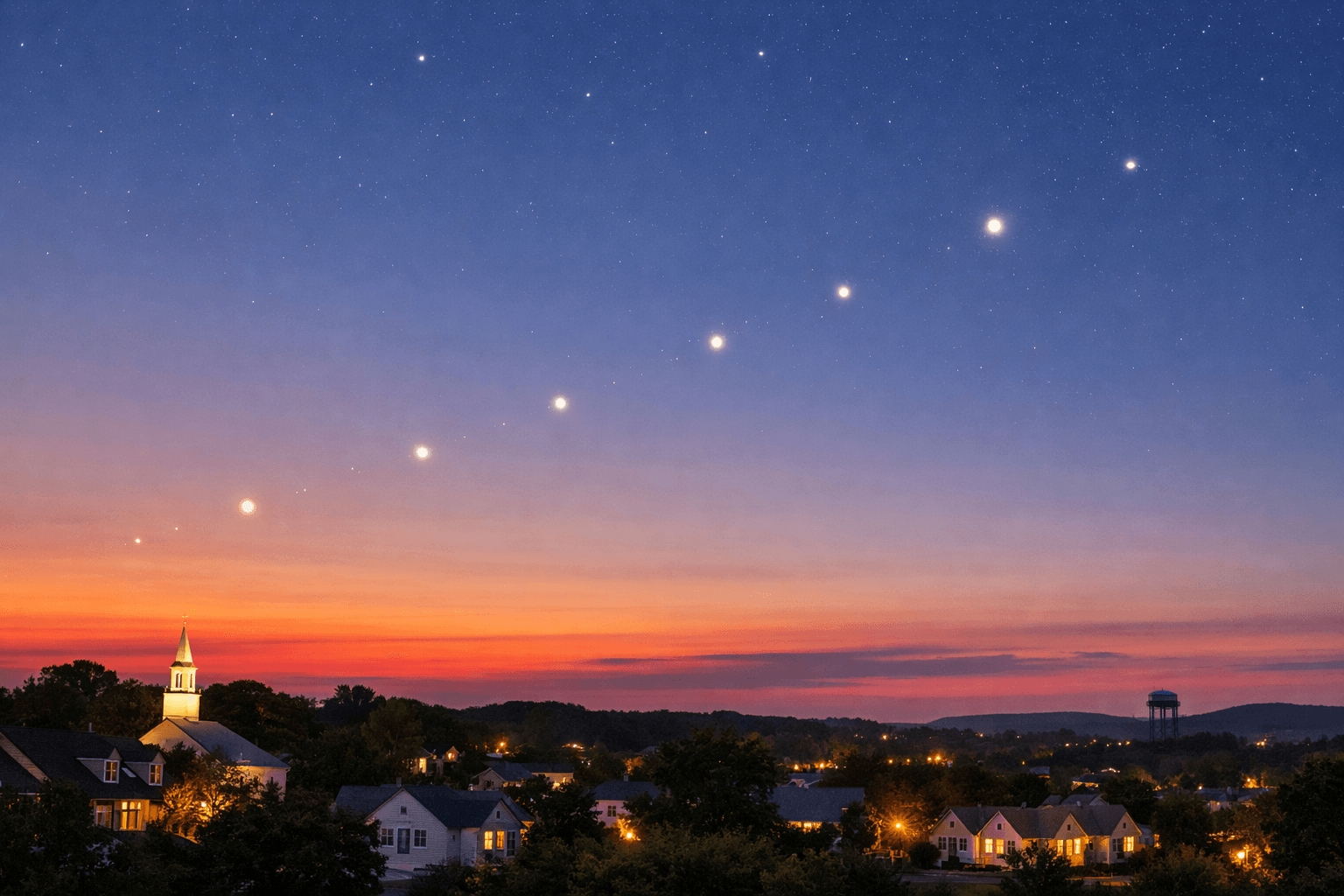 When the Heavens Form a Gentle Arc: Will Connecticut Pause for Tonight’s Planetary Parade? When the Heavens Form a Gentle Arc: Will Connecticut Pause for Tonight’s Planetary Parade?