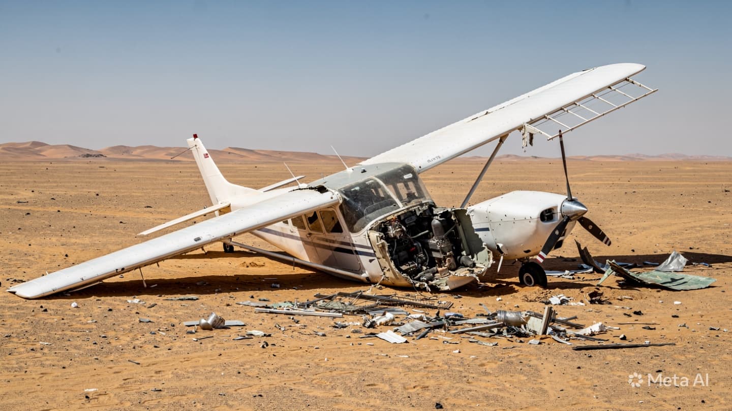 Mojave Desert Plane Crash: Solo Pilot Hospitalized Following Engine Failure and Desert Terrain Landing Mojave Desert Plane Crash: Solo Pilot Hospitalized Following Engine Failure and Desert Terrain Landing