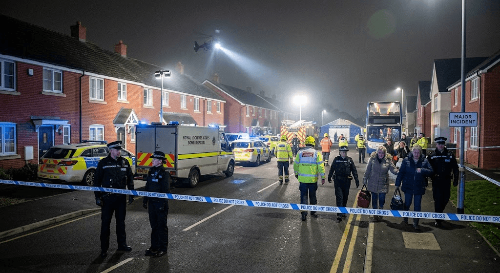 Major Incident Declared in Gloucestershire: Mass Evacuations Follow Explosives Act Arrests Major Incident Declared in Gloucestershire: Mass Evacuations Follow Explosives Act Arrests