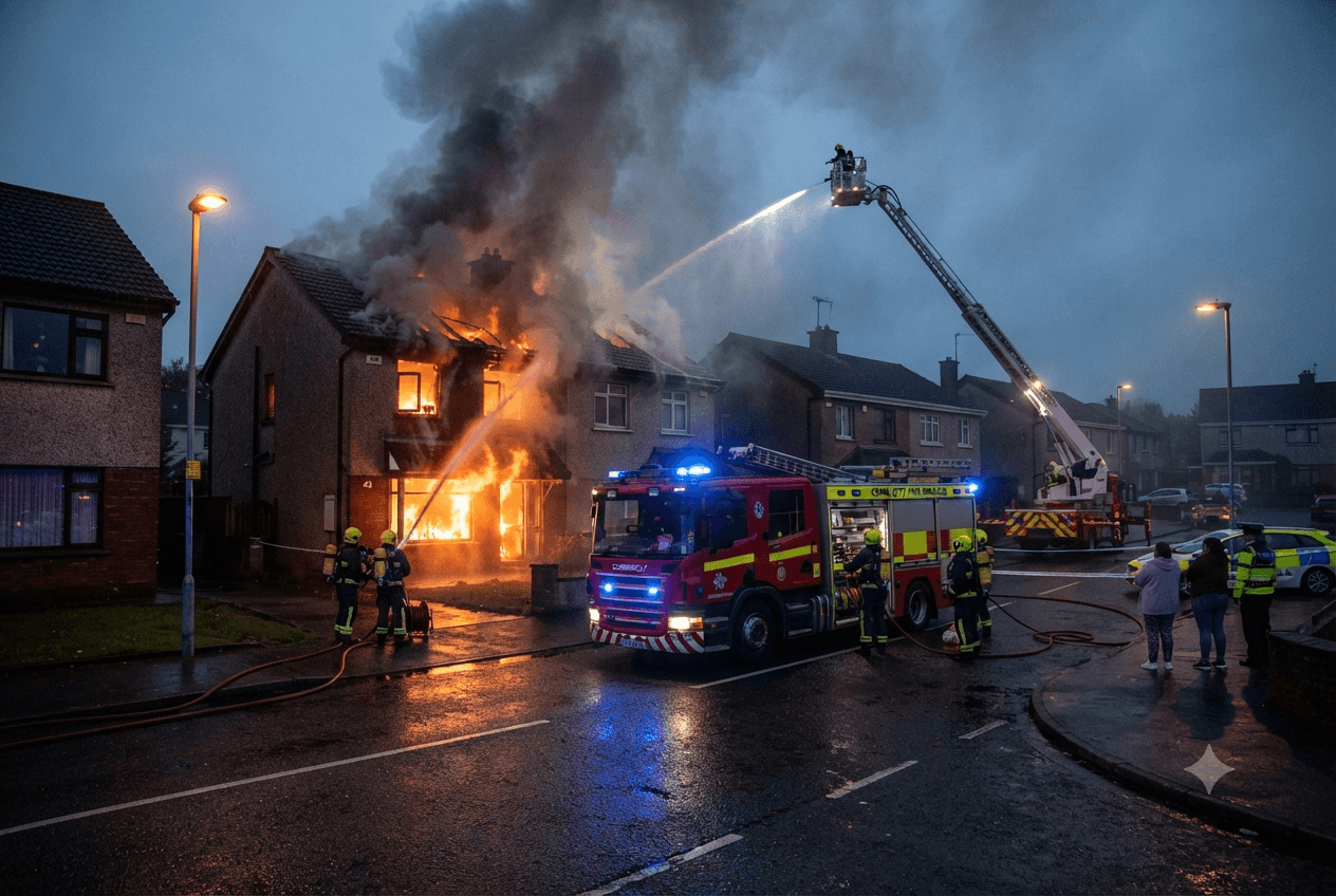 Cork House Fire: Residential Blaze Claims the Life of an Elderly Resident in Ireland Cork House Fire: Residential Blaze Claims the Life of an Elderly Resident in Ireland