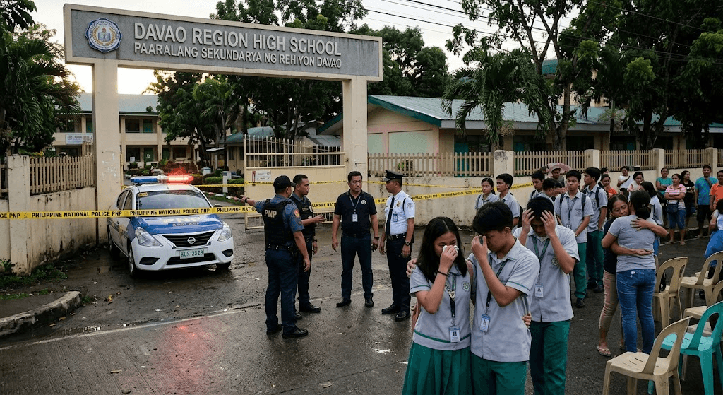 Tragedy in Southern Philippines: Grade 10 Student Shot Dead in High School Murder-Suicide Tragedy in Southern Philippines: Grade 10 Student Shot Dead in High School Murder-Suicide