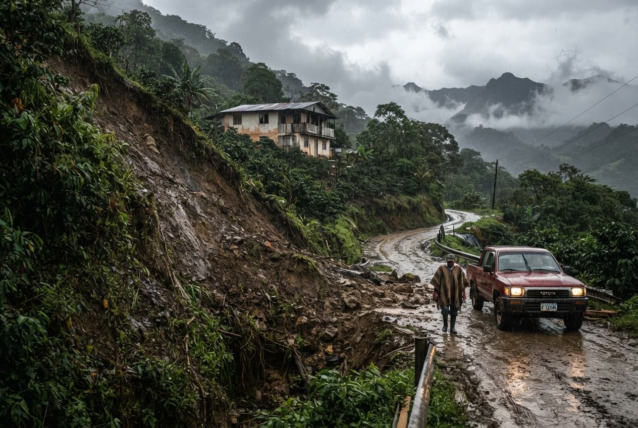 Costa Rica Landslide Disaster: Two Dead After Massive Earthslide Buries Interstate Route Today Costa Rica Landslide Disaster: Two Dead After Massive Earthslide Buries Interstate Route Today