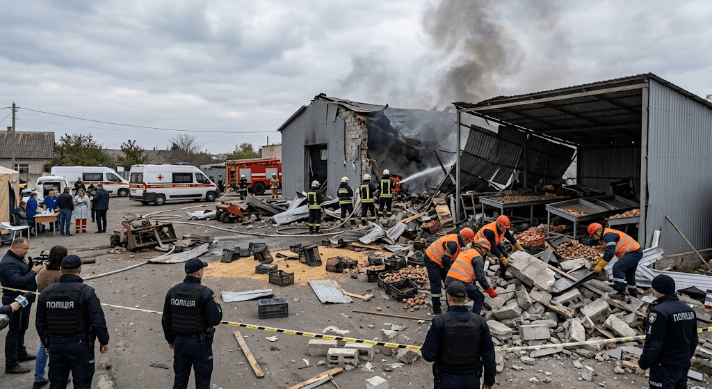 Strike on Agriculture: Russian Attack Kills 6 and Injures 12 at Kharkiv Region Farm Strike on Agriculture: Russian Attack Kills 6 and Injures 12 at Kharkiv Region Farm
