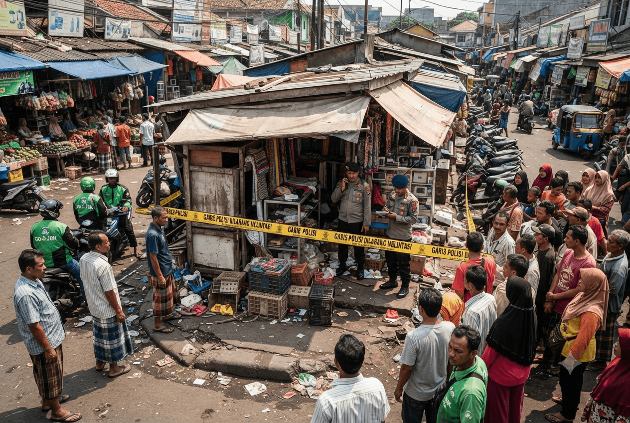 Jakarta Market Violence: One Man In Custody After Fatal Altercation Leaves Victim Dead Today Jakarta Market Violence: One Man In Custody After Fatal Altercation Leaves Victim Dead Today