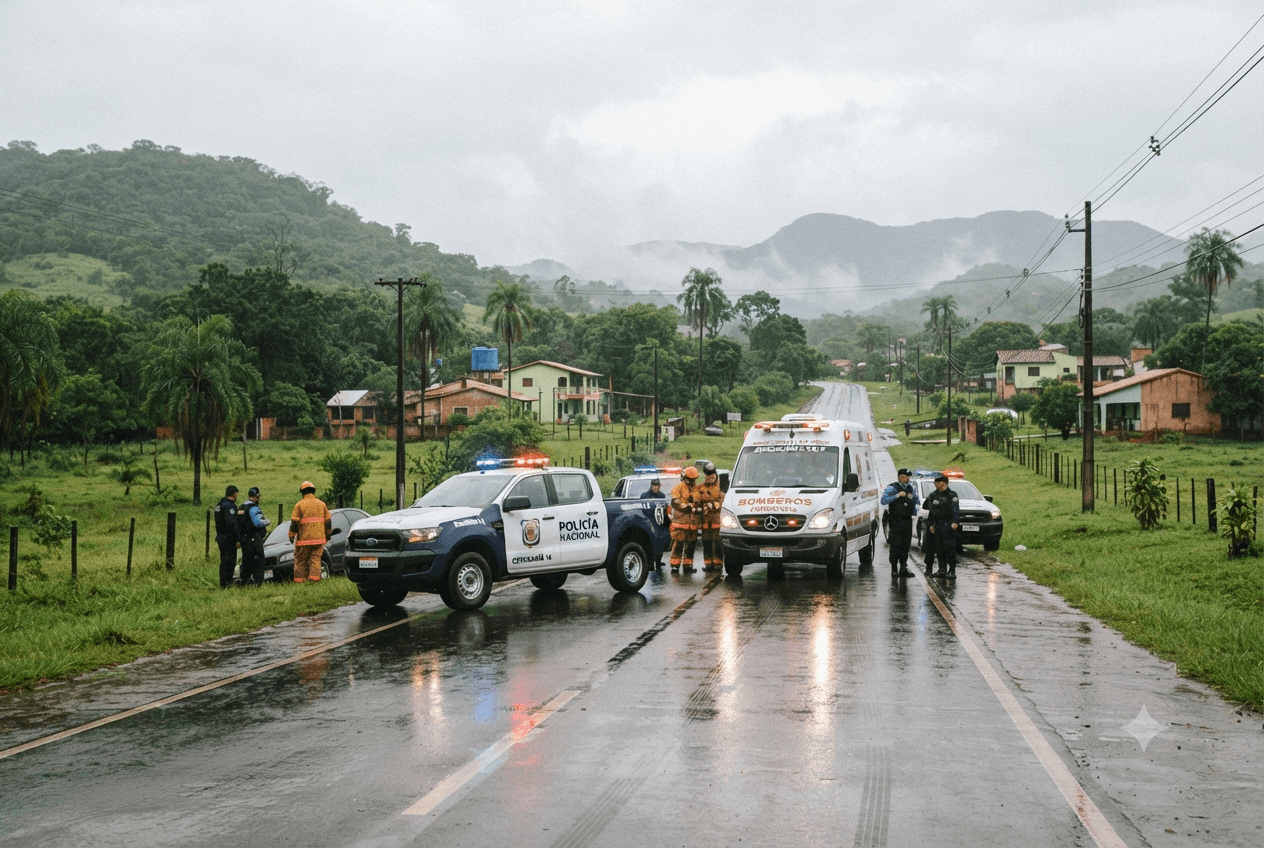 Fatal Collision: Truck and Motorcycle Crash on Rural Route Claims Two Lives Today in Paraguay Fatal Collision: Truck and Motorcycle Crash on Rural Route Claims Two Lives Today in Paraguay